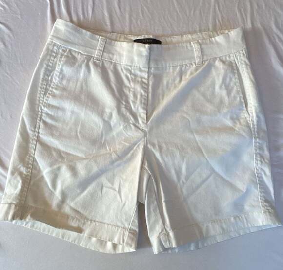 J.Crew Pants - Z631 J.Crew Women's White Cotton Chino Shorts Size 4